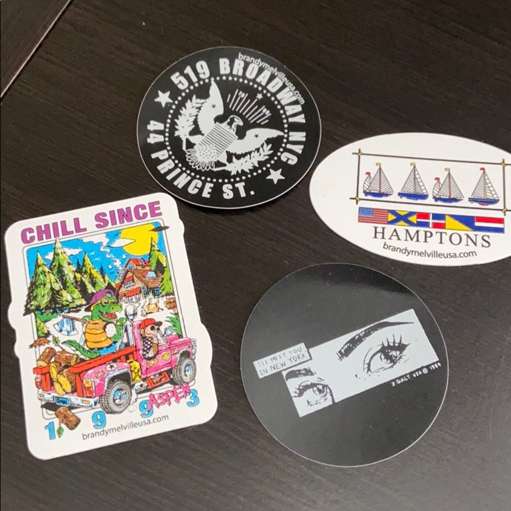 stickers from brandy mellville